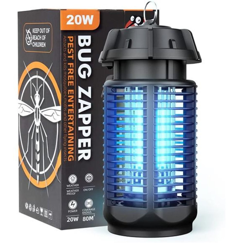 Bug Zapper 20W/4000v Electric Mosquito Zapper Portable Mosquito Killer Lamp